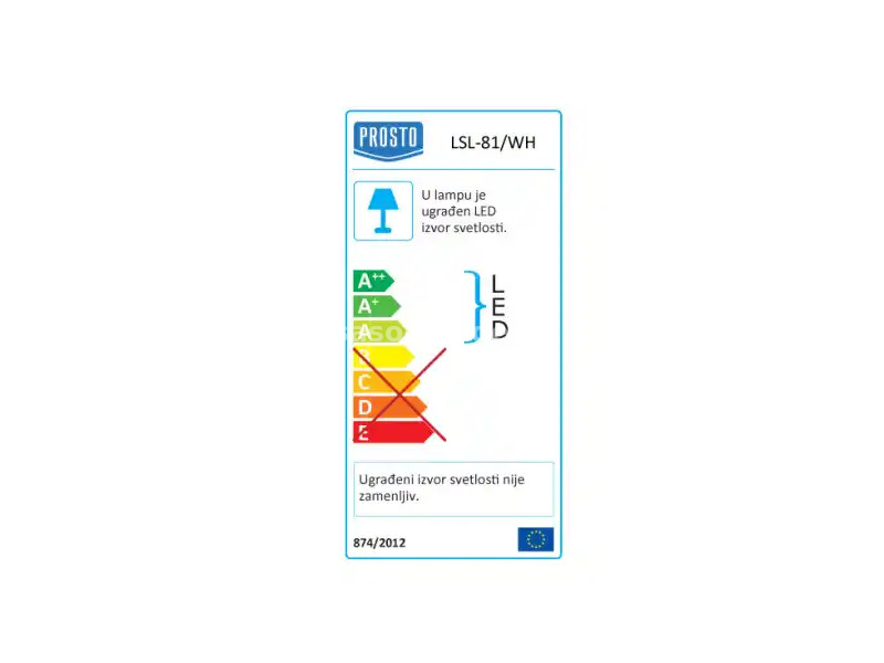 PROSTO stona LED lampa 3.2W (LSL-81WH)