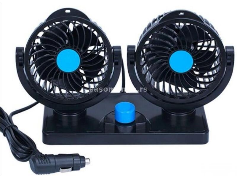 Dupli ventilator za auto 12v