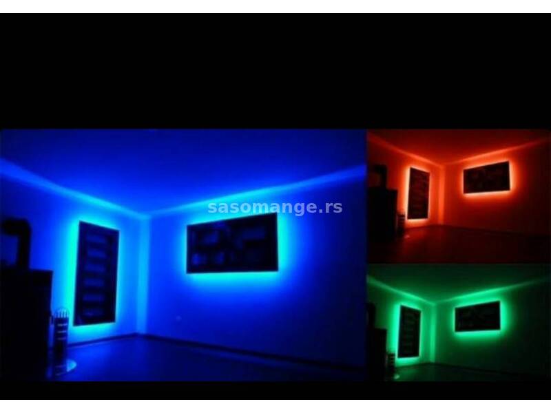 LED traka RGB / 5m / 16 boja/ Vodootporna / NOVO