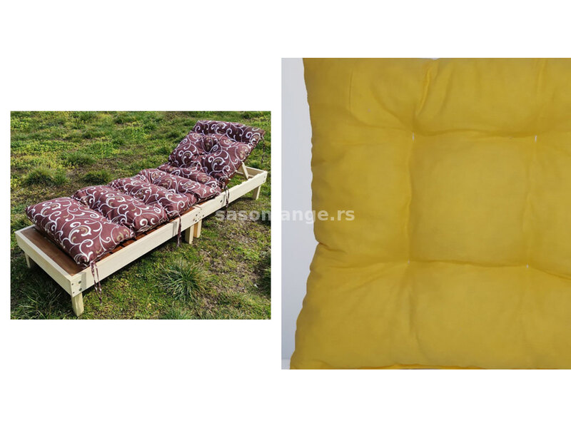 Jastuk Podmetač za Baštenske ležaljke - Yellow
