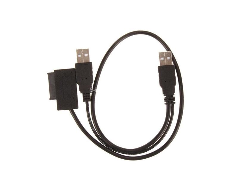 USB 2.0 to 7+6 13Pin Slim for SATA CD/DVD Optical Drive Adap