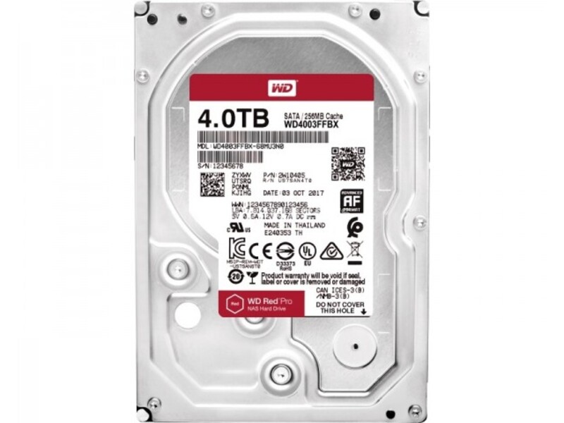 WD 4TB 3.5" SATA III 256MB 7.200 WD4003FFBX Red Pro