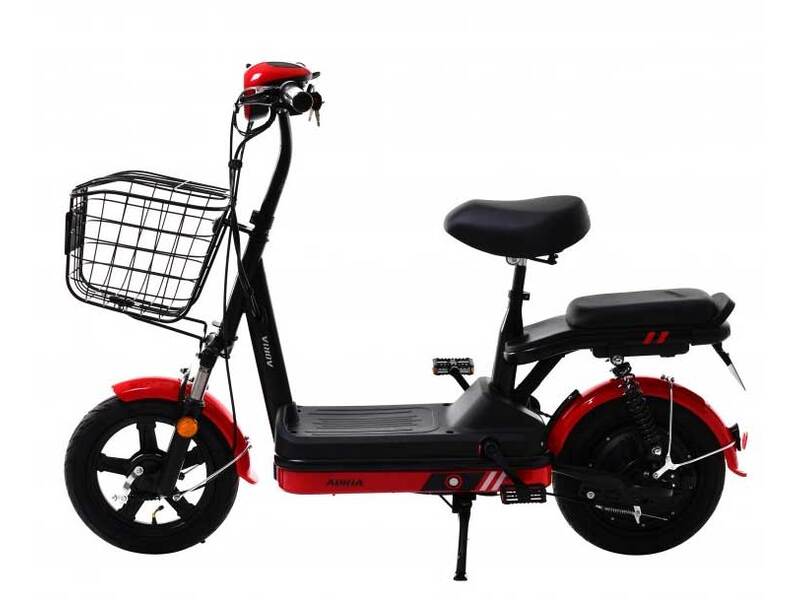 Električni bicikl Adria SKQ-48 crno-crveni