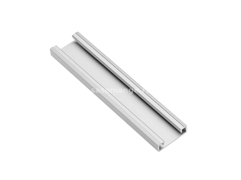 Aluminium profile for LED strips surface monted GLAX silver, 3 m
