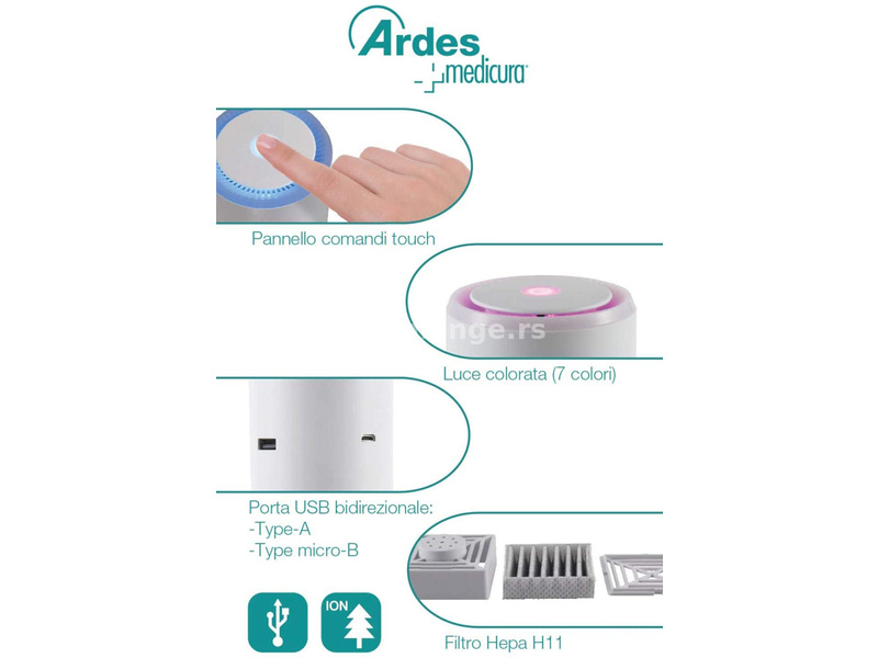 Ardes Prenosivi prečistač vazduha ARM8P01