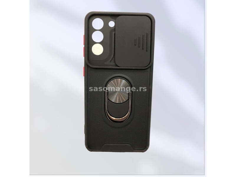 Maska Defender Ring &amp; Camera protection za Samsung S21 crna