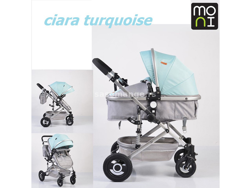 Cangaroo Kombinovana Kolica za bebe Ciara Turquoise 2020 CAN5185