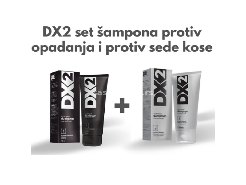 DX2 Set-šampon protiv opadanje kose i protiv sede kose