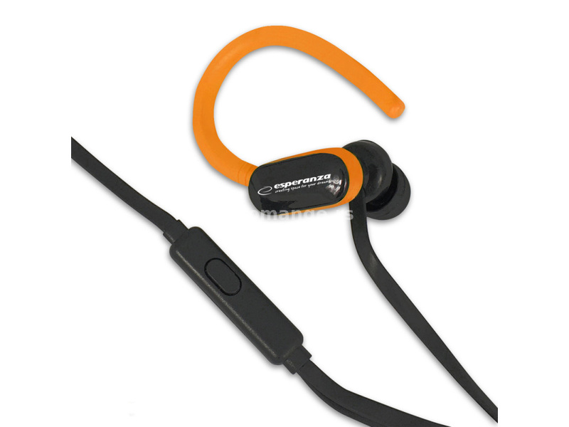 Esperanza Audio slušalice sa mikrofonom Black/Orange EH197KO