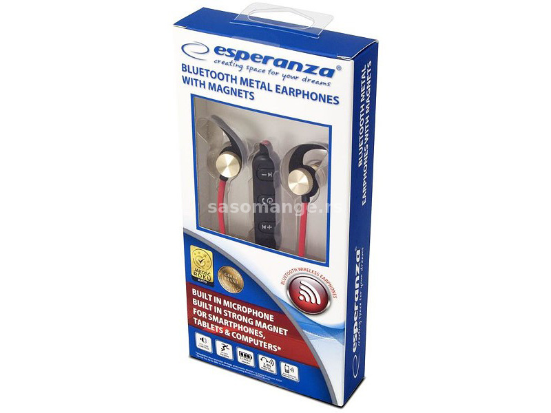 Esperanza Bluetooth metalne slušalice sa magnetima EH186L