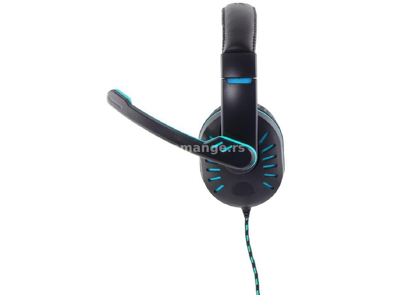 Esperanza Gaming stereo slušalice sa mikrofonom Crow Blue EGH330B