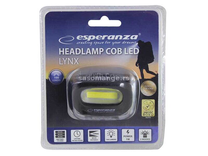 Esperanza LED Lampa za glavu Lynx EOT038