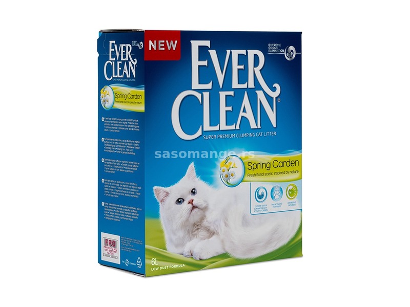 EVER CLEAN posip za mačke Spring Garden - grudvajući 6L