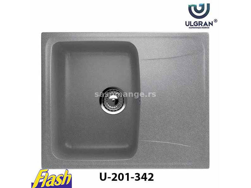 Granitna sudopera usadna kvadratna - ULGRAN - U-201 342 - GRAFIT