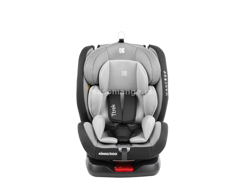 Kikka Boo Autosedište za decu 0-36 kg Ttrek Isofix Light Grey KKB70061