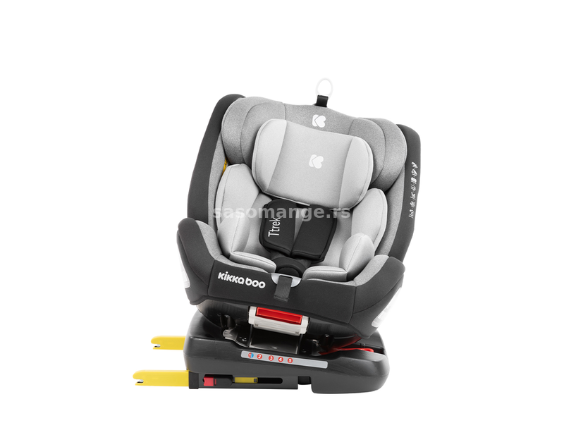 Kikka Boo Autosedište za decu 0-36 kg Ttrek Isofix Light Grey KKB70061