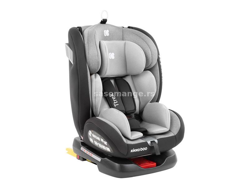 Kikka Boo Autosedište za decu 0-36 kg Ttrek Isofix Light Grey KKB70061