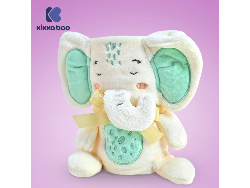 Kikka Boo Bebi ćebence sa 3D vezom u obliku igračke 75x100cm Elephant Time KKB50112
