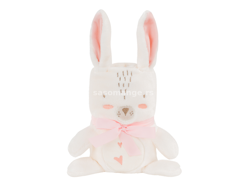 Kikka Boo Bebi ćebence sa 3D vezom u obliku igračke 75x100cm Rabbits in Love KKB50110