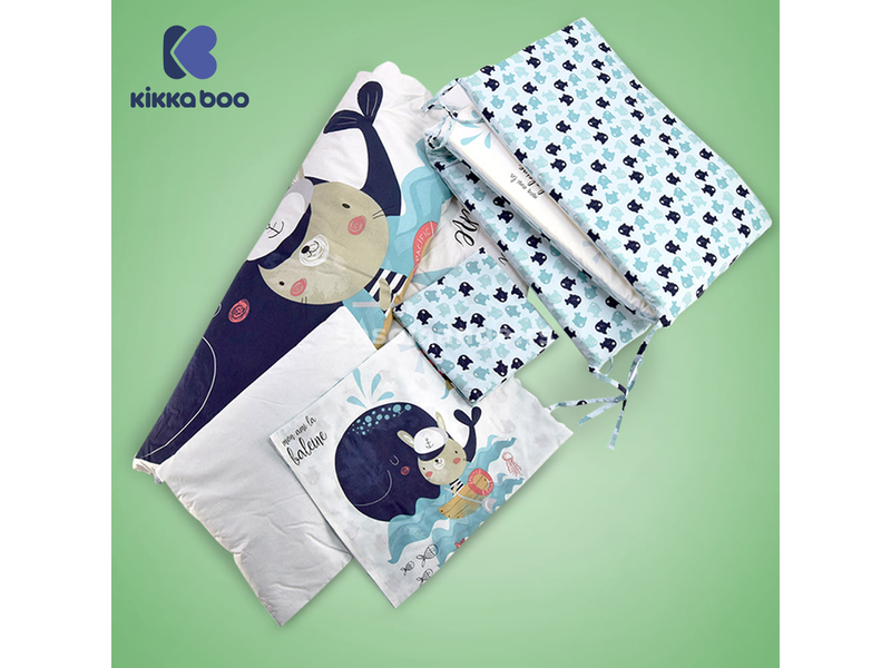 Kikka Boo Posteljina sa ogradicom za bebi krevetac 6 pcs 70x140cm Happy Sailor KKB60057