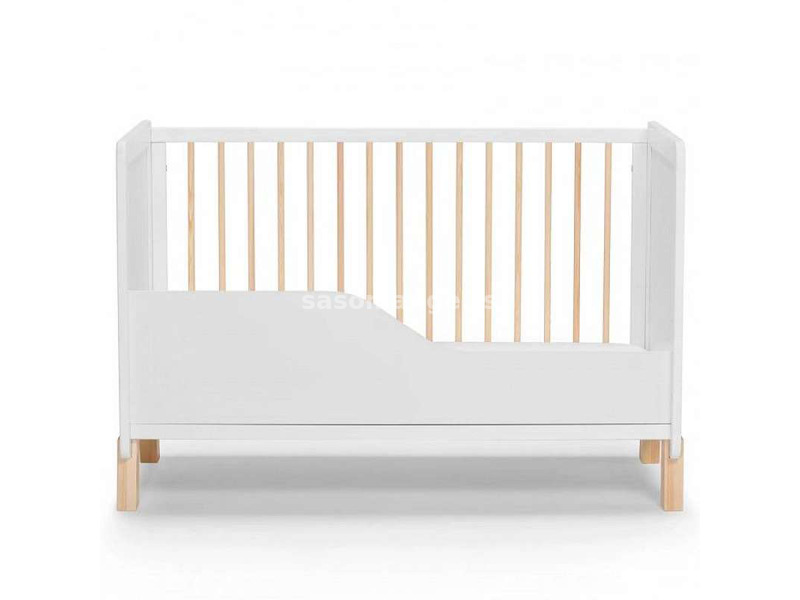 Kinderkraft Drveni krevetac za bebe Nico Wooden White KKHNICOWHT000N