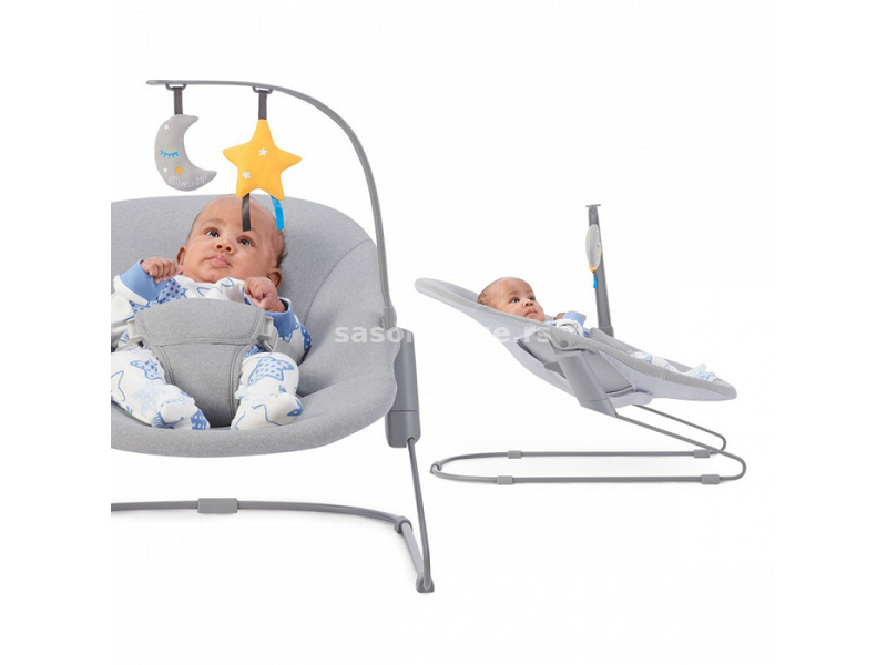 Kinderkraft Stolica za ljuljanje bebe Calmee Grey KBCALM00GRY0000