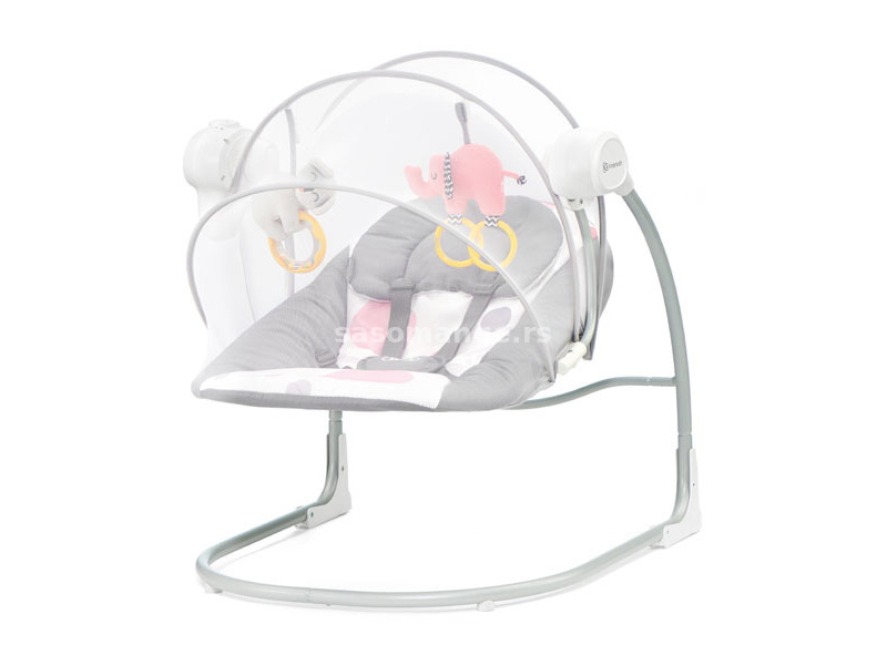 Kinderkraft Stolica za ljuljanje za bebe Minky Pink KKBMINKYPNK000