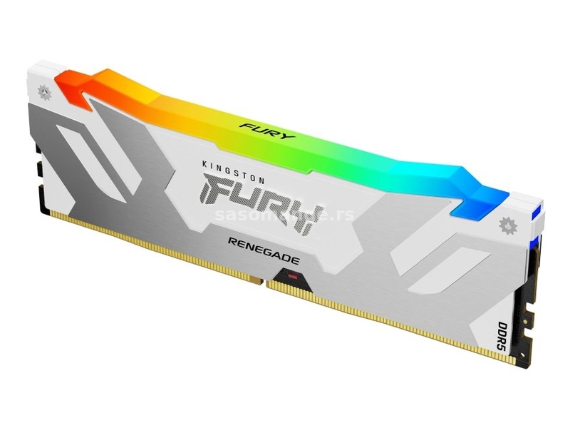 Kingston DIMM DDR5 16GB 6400MT, s KF564C32RWA-16 FURY Renegade RGB White