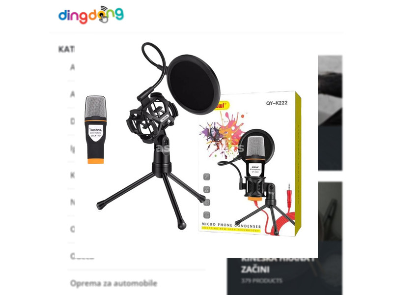 Kondezatorski mikrofon QY-K222