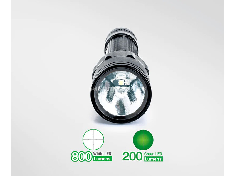 Nextorch Baterijska lampa P5G 800 lumena zeleno 617