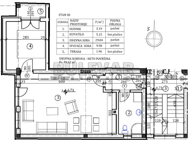 Stan u novogradnji, 49m2, preko puta hotela Tami Residence