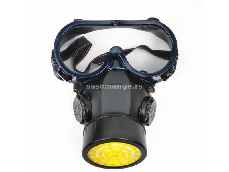 Zaštitna Maska Sa Jednim Filterom i Naočarima