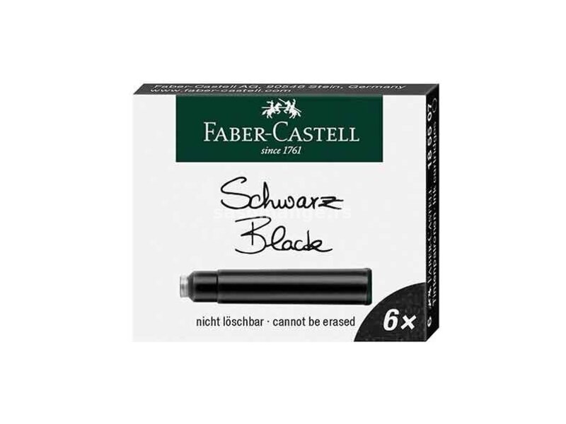 Patrone Faber Castell 1/6 crna 185507