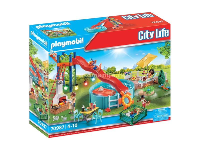 Playmobil City Life Zabava na bazenu 70987 - 34378