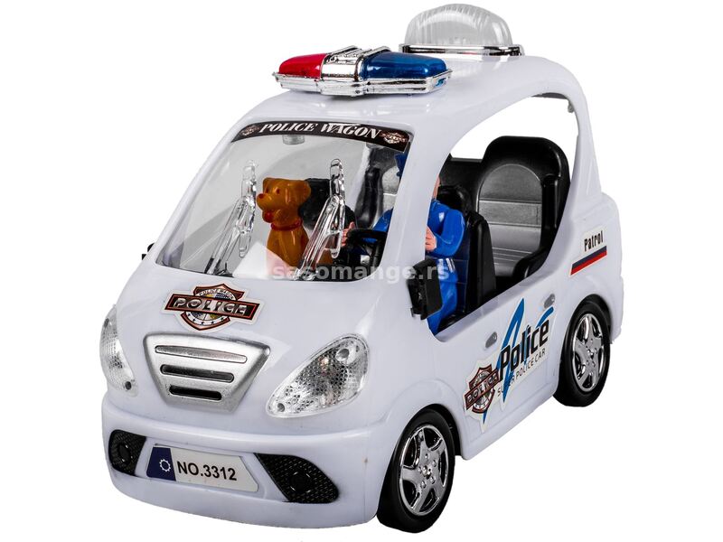 Policijski automobil na baterija sa 2 figurice