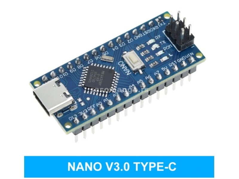 Arduino Nano Type-C USB 3.0 sa CH340 i ATMEGA328P - Cena Srbija