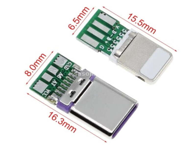 Tip C na Lightning 8PIN USB Adapter za iPhone