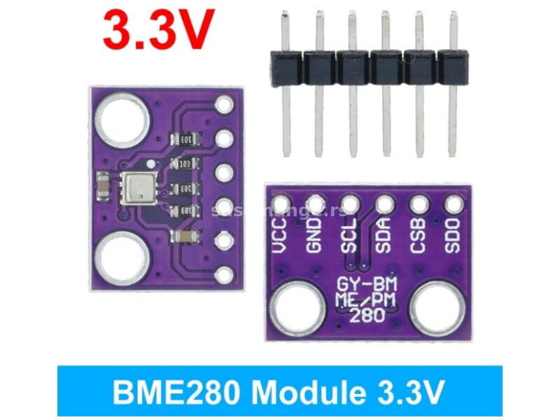 BME280 3,3v senzor temperature , vlaznosti i pritiska