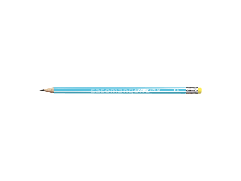 Grafitna olovka sa gumicom STABILO pencil 160 HB plava