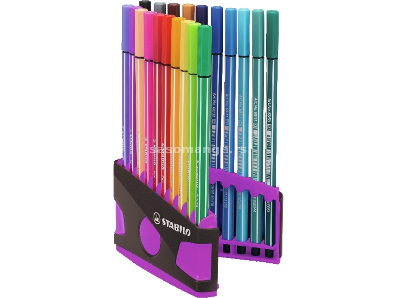 Flomaster STABILO Pen 68 ColorParade stoni set 1/20 ljubičasta