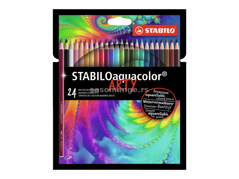 Akvarel bojice STABILOaquacolor Arty set 1/24