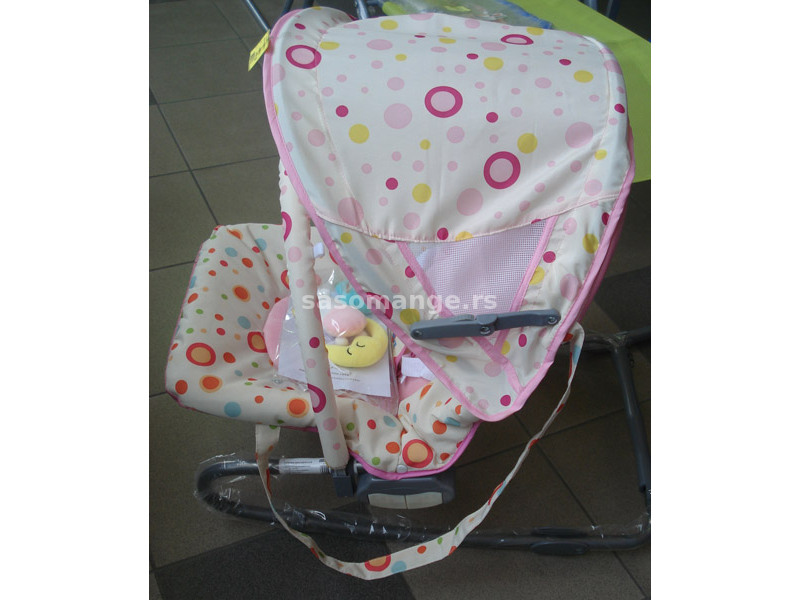 Stolica za ljuljanje-ležaljka za bebe roze Glory Bike RC-LA27AP