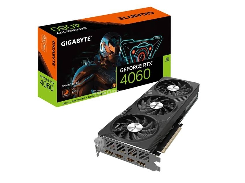 Gigabyte nVidia GeForce RTX 4060 GAMING OC 8GB GV-N4060GAMING OC-8GD