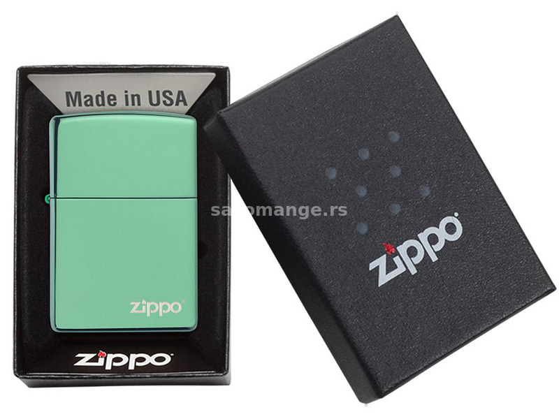 Zippo Upaljač 28129ZL Classic High Polish Green Zippo Logo 5346