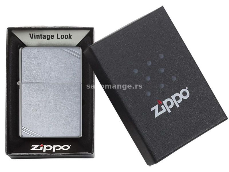 Zippo Upaljač Z267 Street Chrome Vintage with Slashes 4523