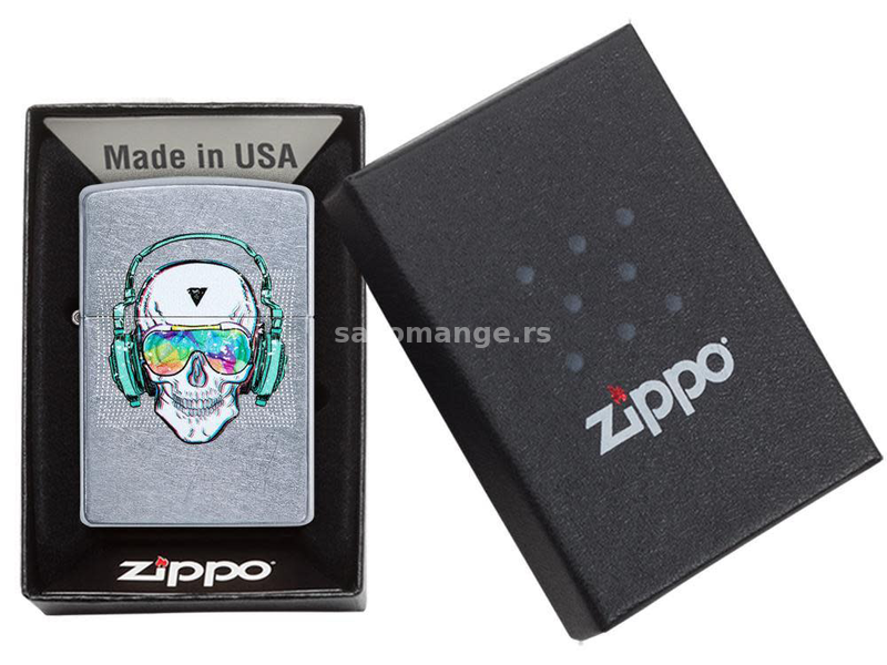 Zippo Upaljač Z29855 Skull Headphone design 4585