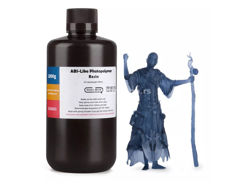 ABS-like Resin 1kg Smoky Black