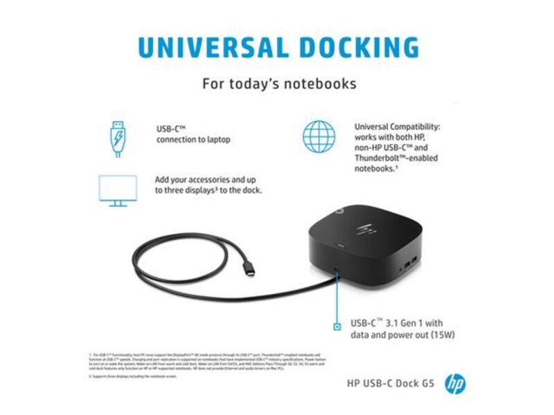 Laptop HP Dock USB flash-C G5/ 5TW10AA