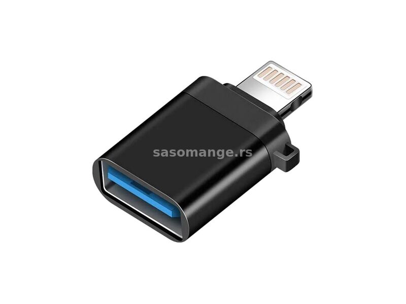 Adapter OTG Lightning na USB3.0 sa data transfer funkcijom/ crna