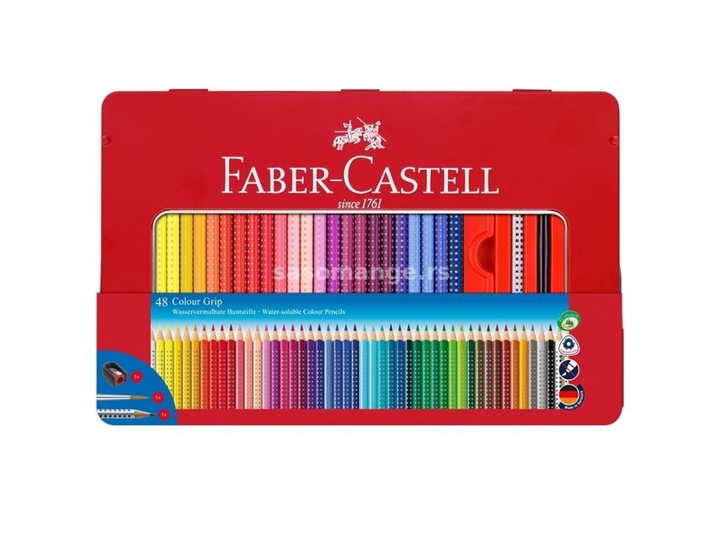 Akvarel bojice Faber-Castell / Grip set od 48 boja (akvarel)